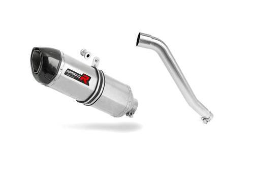Honda XL 600 V TRANSALP 1987 - 2000 Exhaust Silencer Muffler HP1 + dB killer medium