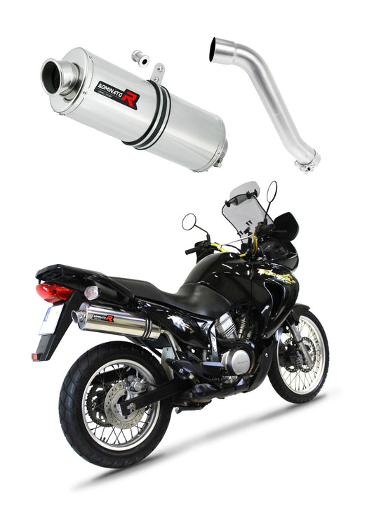 Honda XL 650 V TRANSALP 2001 - 2007 Exhaust Silencer Muffler OV + dB killer medium 20 m. - Dominator motociklo duslintuvas