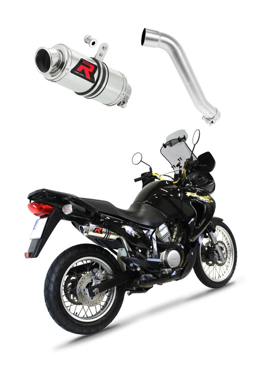 Honda XL 650 V TRANSALP 2001 - 2007 Exhaust Silencer Muffler GP1 + dB killer medium 20 m. - Dominator motociklo duslintuvas