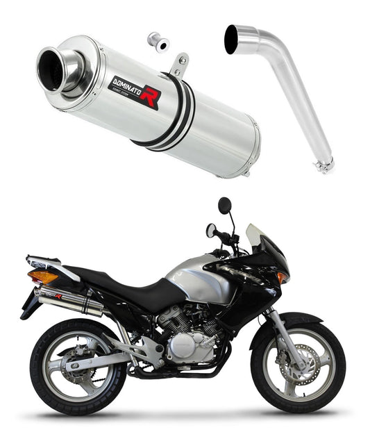 XL 125 V VARADERO Exhaust Silencer ROUND 2001 - 2006 + dB killer 20 m. - Dominator motociklo duslintuvas