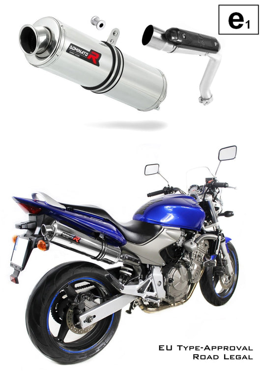 CB 600F HORNET EU Approved Exhaust Silencer ROUND 2003 - 2006 20 m. - Dominator motociklo duslintuvas