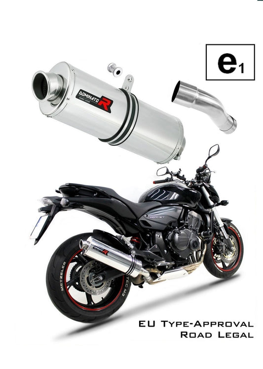 CB 600F HORNET EU Approved Exhaust Silencer OVAL 2007 - 2013 20 m. - Dominator motociklo duslintuvas