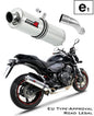 CB 600F HORNET EU Approved Exhaust Silencer ROUND 2007 - 2013 20 m. - Dominator motociklo duslintuvas
