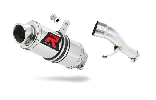 Honda CBF 500 2006 - 2008 Exhaust Silencer Muffler GP1 + dB killer medium 20 m. - Dominator motociklo duslintuvas