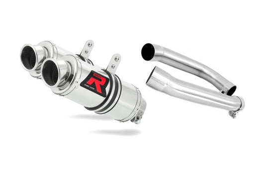 Honda VTR 1000F Firestorm 1998 - 2001 Exhaust Silencer Muffler GP1 + dB killer medium 19 m. - Dominator motociklo duslintuvas