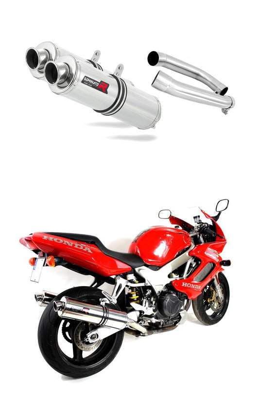 Honda VTR 1000F Firestorm 1998 - 2001 Exhaust Silencer Muffler ST + dB killer medium 19 m. - Dominator motociklo duslintuvas