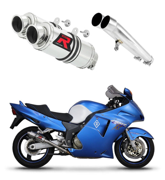 Honda CBR 1100 XX 1996 - 2006 Exhaust Silencer Muffler GP1 + dB killer medium 19 m. - Dominator motociklo duslintuvas
