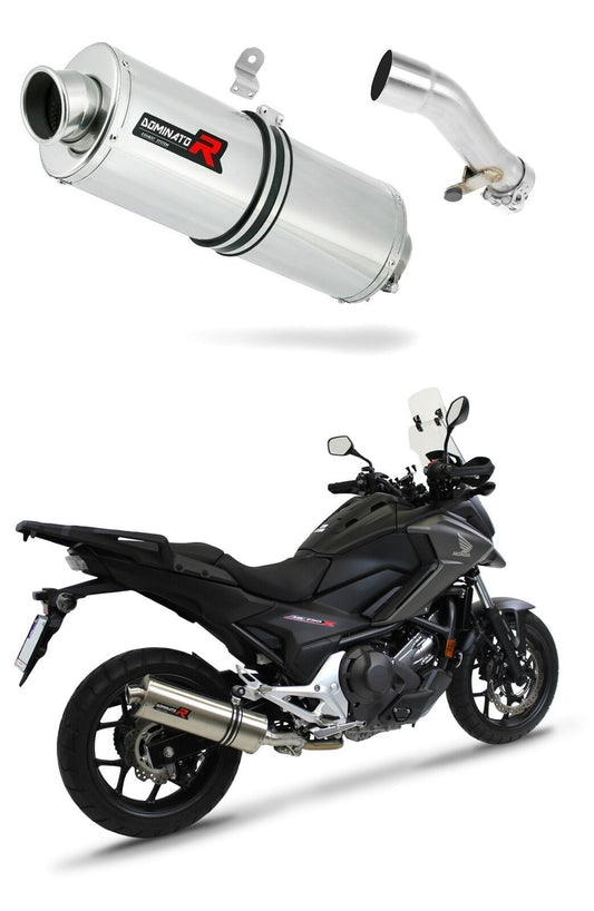 Honda NC 700 / 750 X 2012 - 2020 Exhaust Silencer Muffler OV + dB killer medium 20 m. - Dominator motociklo duslintuvas
