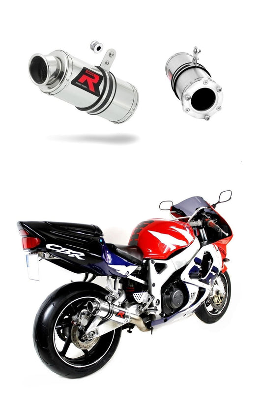 Honda CBR 900RR Fireblade SC33 1996 - 1999 Exhaust Silencer Muffler GP1 + dB killer medium 19 m. - Dominator motociklo duslintuvas