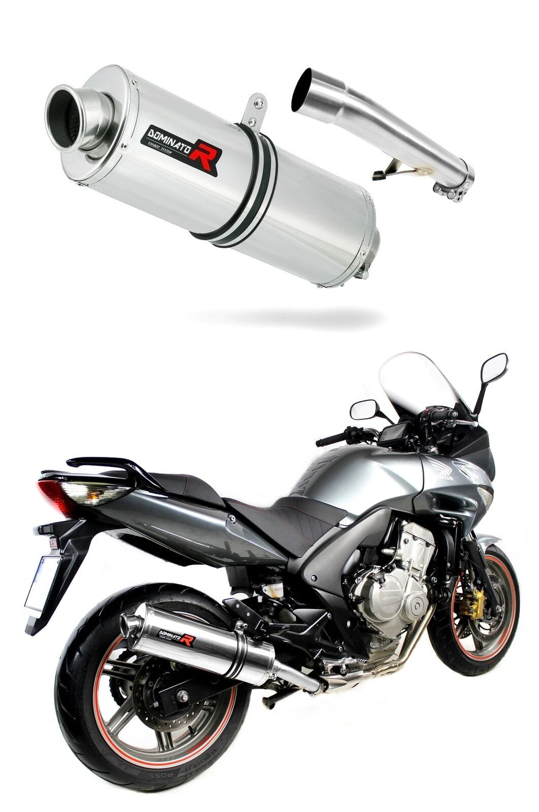 Honda CBF 600 2008 - 2013 Exhaust Silencer Muffler OV + dB killer medium 20 m. - Dominator motociklo duslintuvas