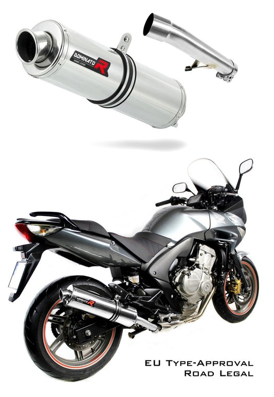 CBF 600 EU Approved Exhaust Silencer ROUND 2008 - 2013 20 m. - Dominator motociklo duslintuvas