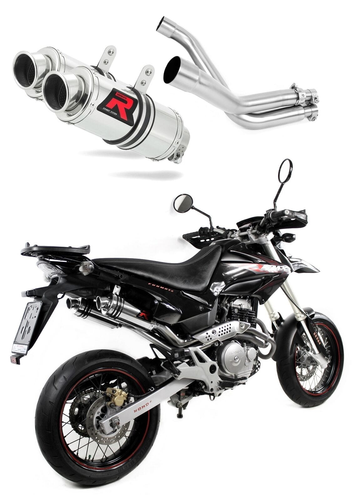 Honda FMX 650 2005 - 2009 Exhaust Silencer Muffler GP1 + dB killer medium 20 m. - Dominator motociklo duslintuvas