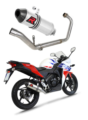 Honda CBR 125 R 2011 - 2018 Full Exhaust System Collector Silencer HP3 + dB killer medium