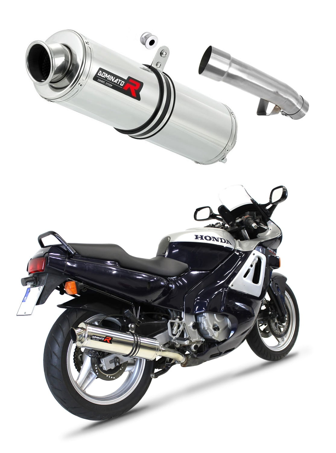 Honda CBR 600 F1 1987 - 1990 Exhaust Silencer Muffler ST + dB killer medium 19 m. - Dominator motociklo duslintuvas