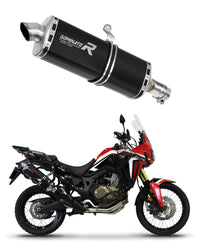Honda CRF 1000L Africa Twin 2016 - 2019 Exhaust Silencer Muffler P7 BLACK + dB killer medium 20 m.