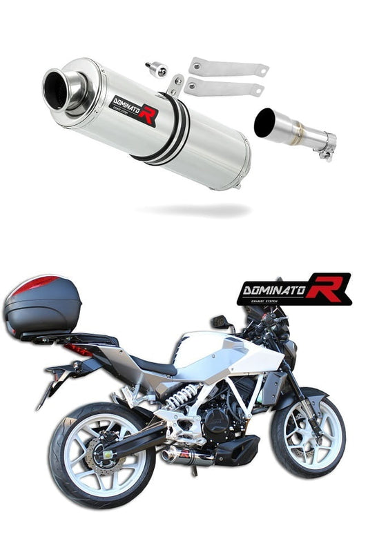 Hyosung GD 250 Exiv Exhaust Silencer Muffler GP1 + dB killer medium - Dominator motociklo duslintuvas