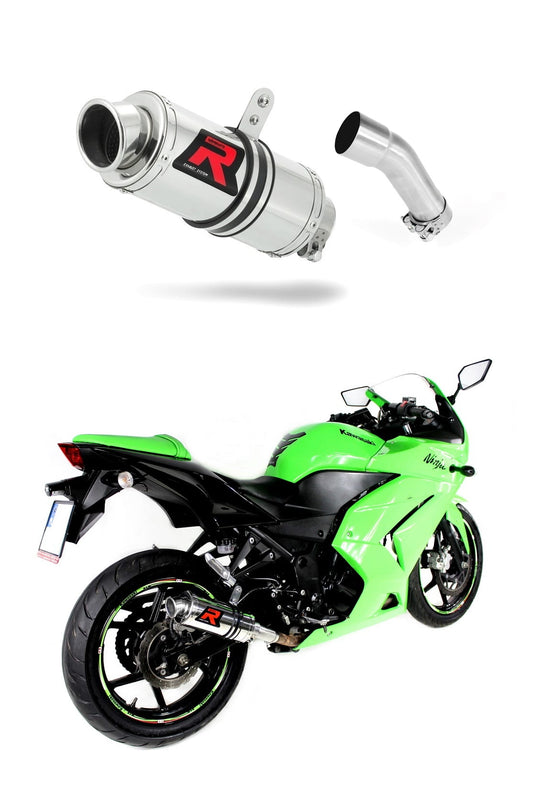 Kawasaki ZX250R 2008 - 2012 Exhaust Silencer Muffler GP1 + dB killer medium 20 m. - Dominator motociklo duslintuvas