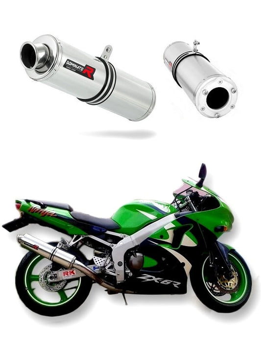 Kawasaki ZX6R 1998 - 2002 Exhaust Silencer Muffler ST + dB killer medium 19 m. - Dominator motociklo duslintuvas