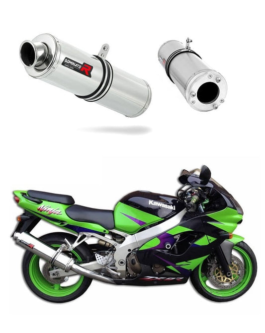 Kawasaki ZX9R 1998 - 2002 Exhaust Silencer Muffler ST + dB killer medium 19 m. - Dominator motociklo duslintuvas
