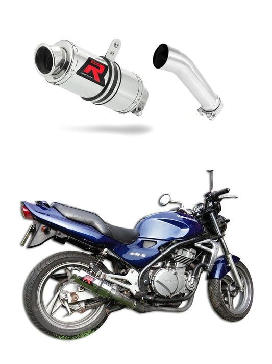 Kawasaki ER 5 500 1996 - 2006 Exhaust Silencer Muffler GP1 + dB killer medium 19 m. - Dominator motociklo duslintuvas