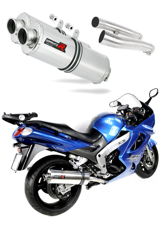 Kawasaki ZZR 1200 2002 - 2005 Exhaust Silencer Muffler OV + dB killer medium 20 m. - Dominator motociklo duslintuvas