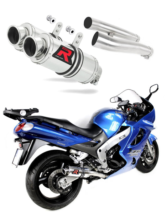 Kawasaki ZZR 1200 2002 - 2005 Exhaust Silencer Muffler GP1 + dB killer medium 20 m. - Dominator motociklo duslintuvas