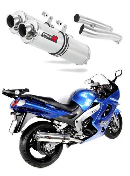 Kawasaki ZZR 1200 2002 - 2005 Exhaust Silencer Muffler ST + dB killer medium 20 m. - Dominator motociklo duslintuvas