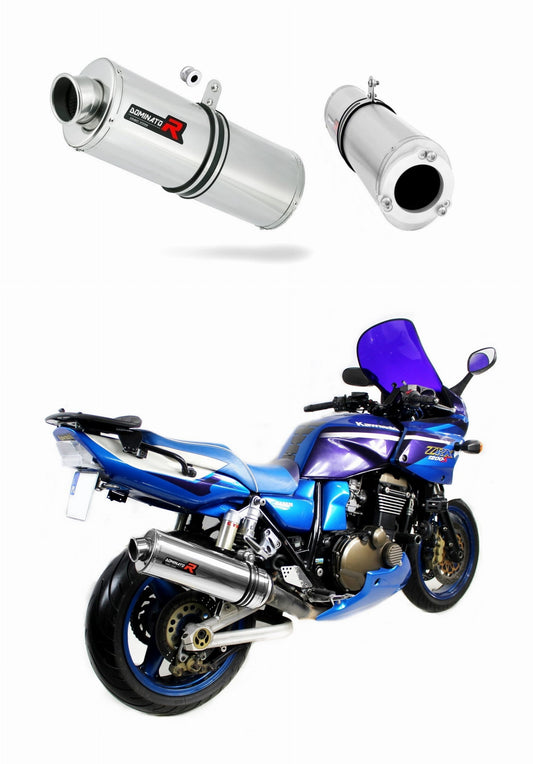 Kawasaki ZRX 1200 2001 - 2007 Exhaust Silencer Muffler OV + dB killer medium 20 m. - Dominator motociklo duslintuvas