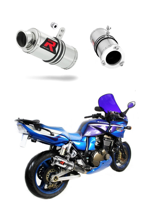 Kawasaki ZRX 1200 2001 - 2007 Exhaust Silencer Muffler GP1 + dB killer medium