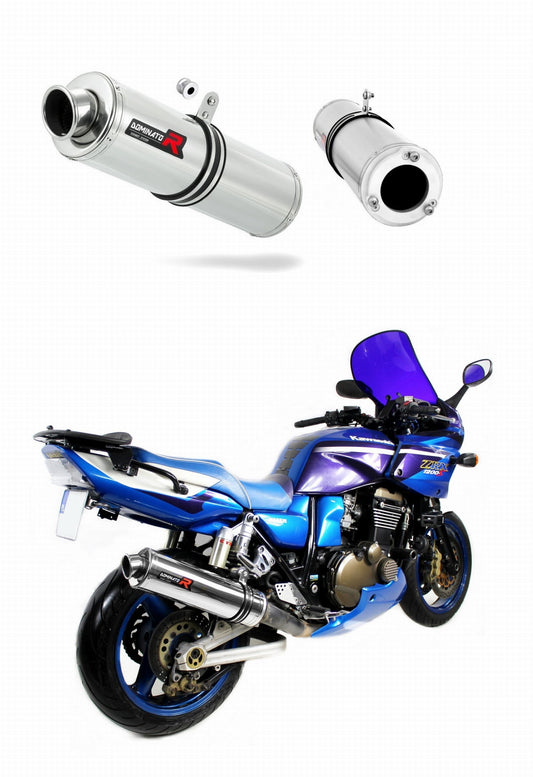 Kawasaki ZRX 1200 2001 - 2007 Exhaust Silencer Muffler ST + dB killer medium 20 m. - Dominator motociklo duslintuvas