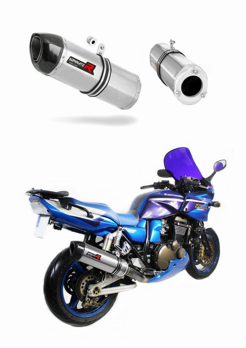 Kawasaki ZRX 1200 S 2001 - 2007 Exhaust Silencer Muffler HP1 + dB killer medium