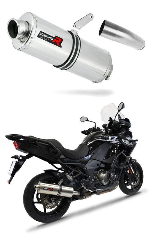 Kawasaki VERSYS 1000 2019 - 2024 Exhaust Silencer Muffler OV + dB killer medium 20 m. - Dominator motociklo duslintuvas