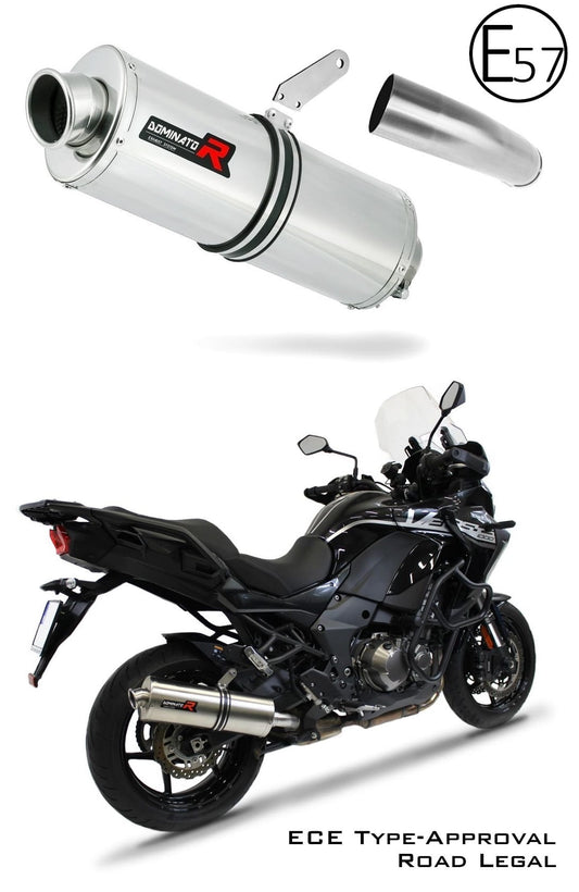 VERSYS 1000 EU Approved Exhaust Silencer OVAL 2019 - 2024 20 m. - Dominator motociklo duslintuvas