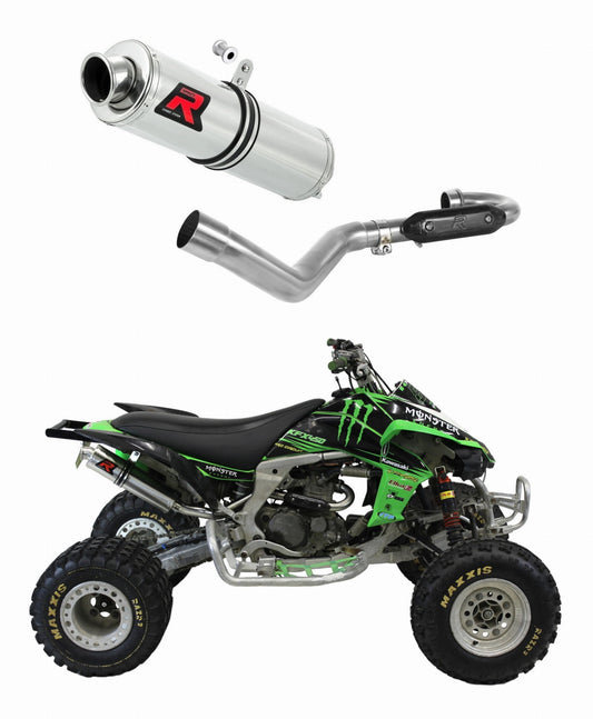Kawasaki KFX 450 2008 - 2014 Full Exhaust System Collector Silencer GP1 + dB killer medium 20 m. - Dominator motociklo duslintuvas