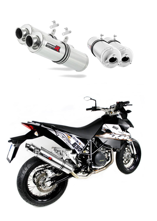 KTM 950 SM Supermoto R 2006 - 2008 Exhaust Silencer Muffler ST + dB killer medium 20 m. - Dominator motociklo duslintuvas