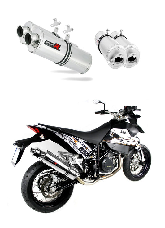 KTM 690 SM SUPERMOTO Exhaust Silencer Muffler OV + dB killer medium - Dominator motociklo duslintuvas