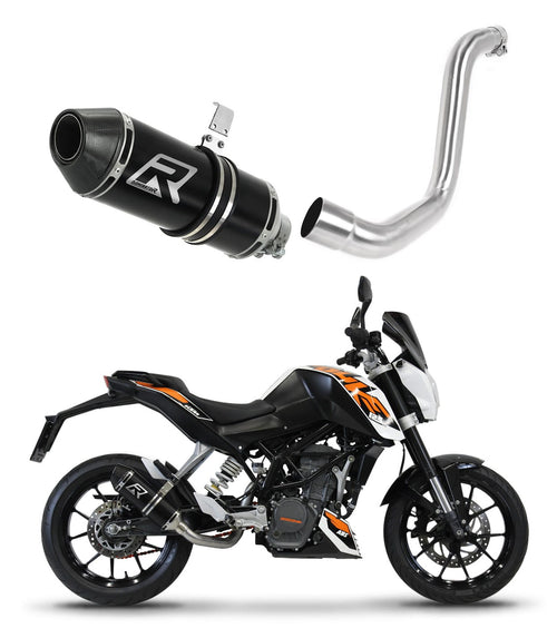 KTM 125 Duke 2012 - 2016 Exhaust Silencer Muffler HP3 BLACK + dB killer medium