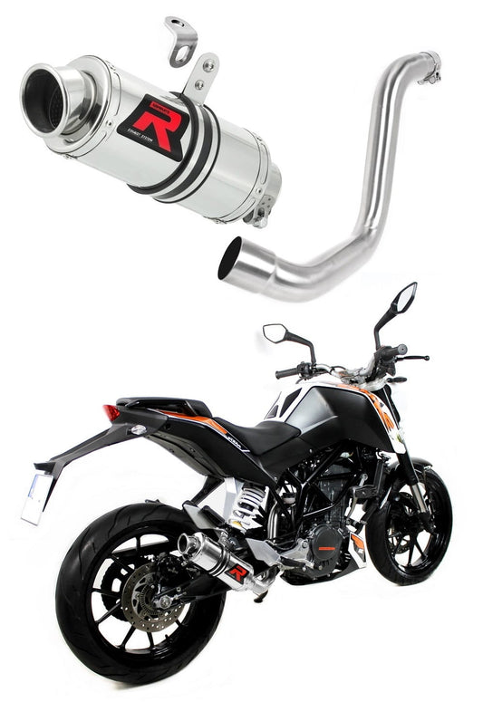KTM 200 Duke 2011 - 2016 Exhaust Silencer Muffler GP1 + dB killer medium 20 m. - Dominator motociklo duslintuvas
