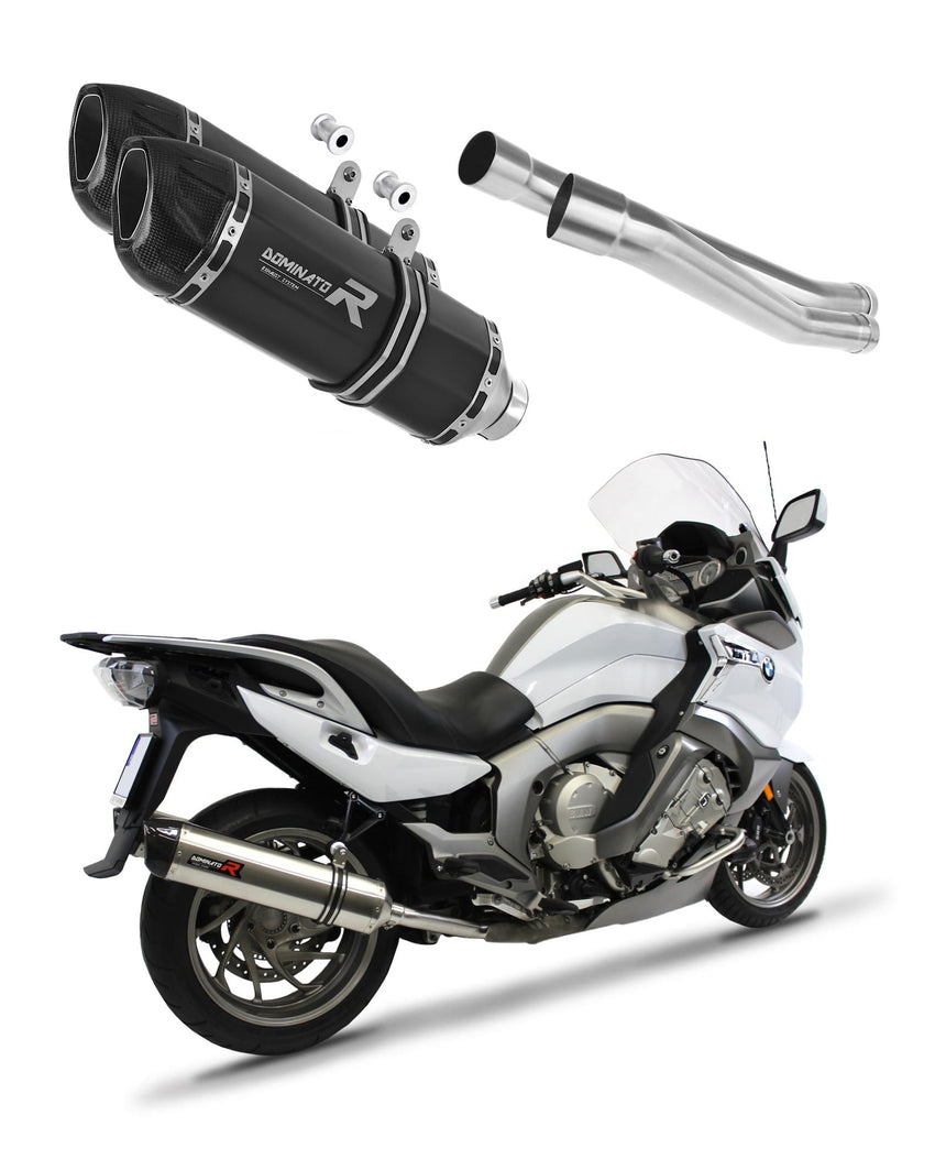 BMW K1600 GT GTL 2011 - 2023 Exhaust Silencer Muffler HP1 BLACK + dB killer medium 20 m.