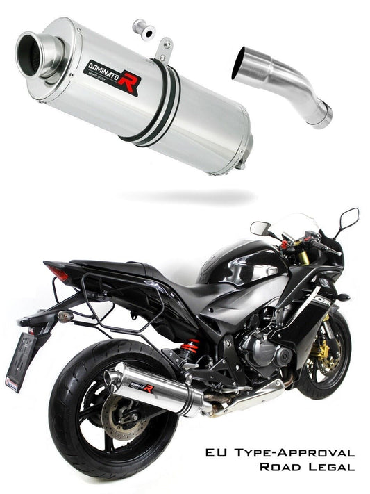 CBR 600 F EU Approved Exhaust Silencer OVAL 2011 - 2015 20 m. - Dominator motociklo duslintuvas