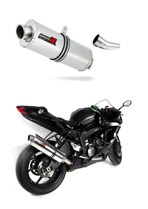 Kawasaki ZX6R 636 2009 - 2024 Exhaust Silencer Muffler OV + dB killer medium