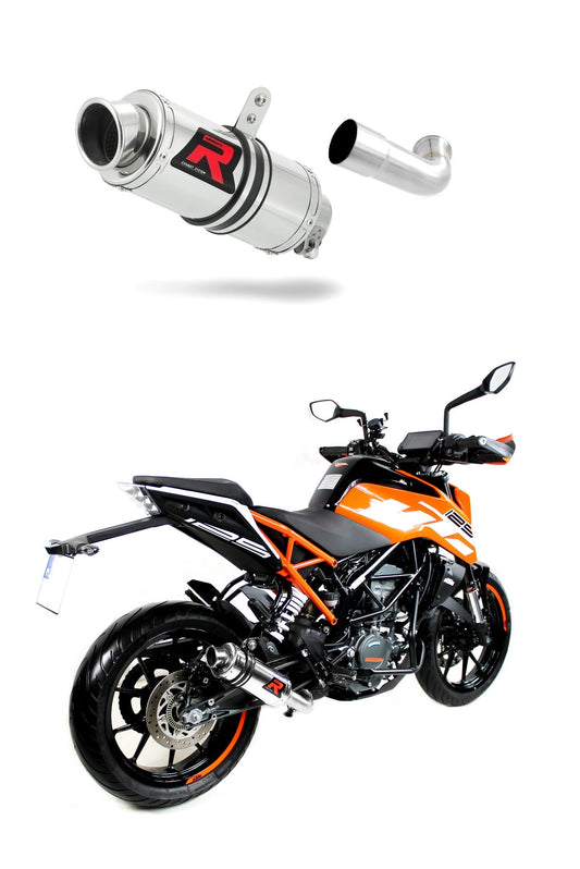 KTM 250 Duke 2017 - 2020 Exhaust Silencer Muffler GP1 + dB killer medium 20 m. - Dominator motociklo duslintuvas