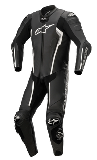 Missile V2 1-Piece Leather Suit - Black White