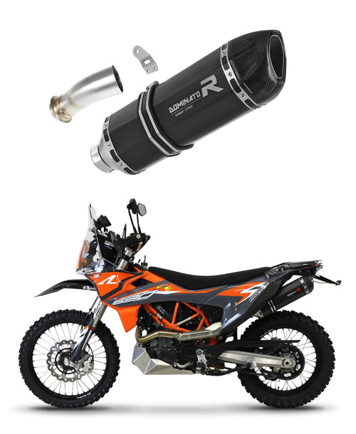 KTM 690 SMC R 2021 - 2024 Exhaust Silencer Muffler HP1 BLACK + dB killer medium