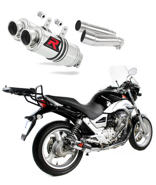 Moto Guzzi BREVA ie 750 2003 - 2009 Exhaust Silencer Muffler GP1 + dB killer medium 20 m. - Dominator motociklo duslintuvas