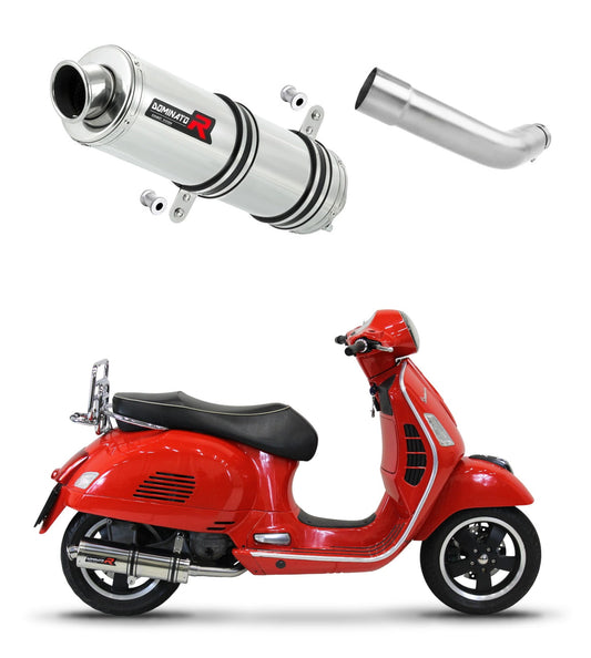 Piaggio Vespa GTS 125 2007 - 2012 Exhaust Silencer Muffler ST + dB killer medium 20 m. - Dominator motociklo duslintuvas