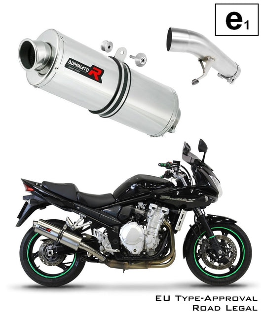 GSF 650 BANDIT 2007 - 2016 EU Approved Exhaust Silencer OV 20 m. - Dominator motociklo duslintuvas