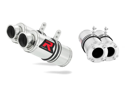 Suzuki SV 1000 N 2003 - 2007 Exhaust Silencer Muffler GP1 + dB killer medium 20 m. - Dominator motociklo duslintuvas