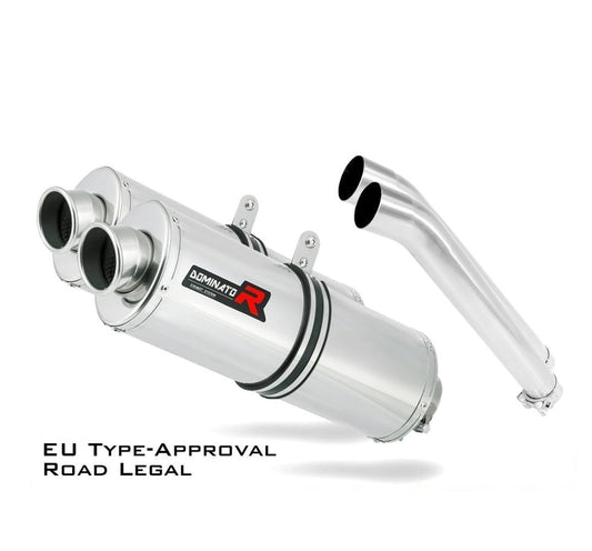DL 1000 V-STROM EU Approved Exhaust Silencer OVAL 2002 - 2012 20 m. - Dominator motociklo duslintuvas