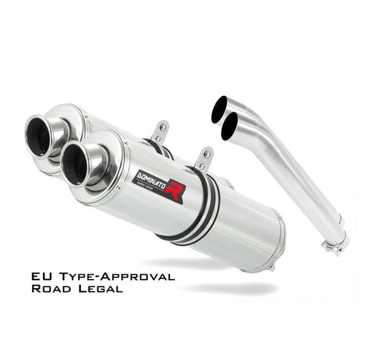 DL 1000 V-STROM EU Approved Exhaust Silencer ROUND 2002 - 2012 20 m. - Dominator motociklo duslintuvas